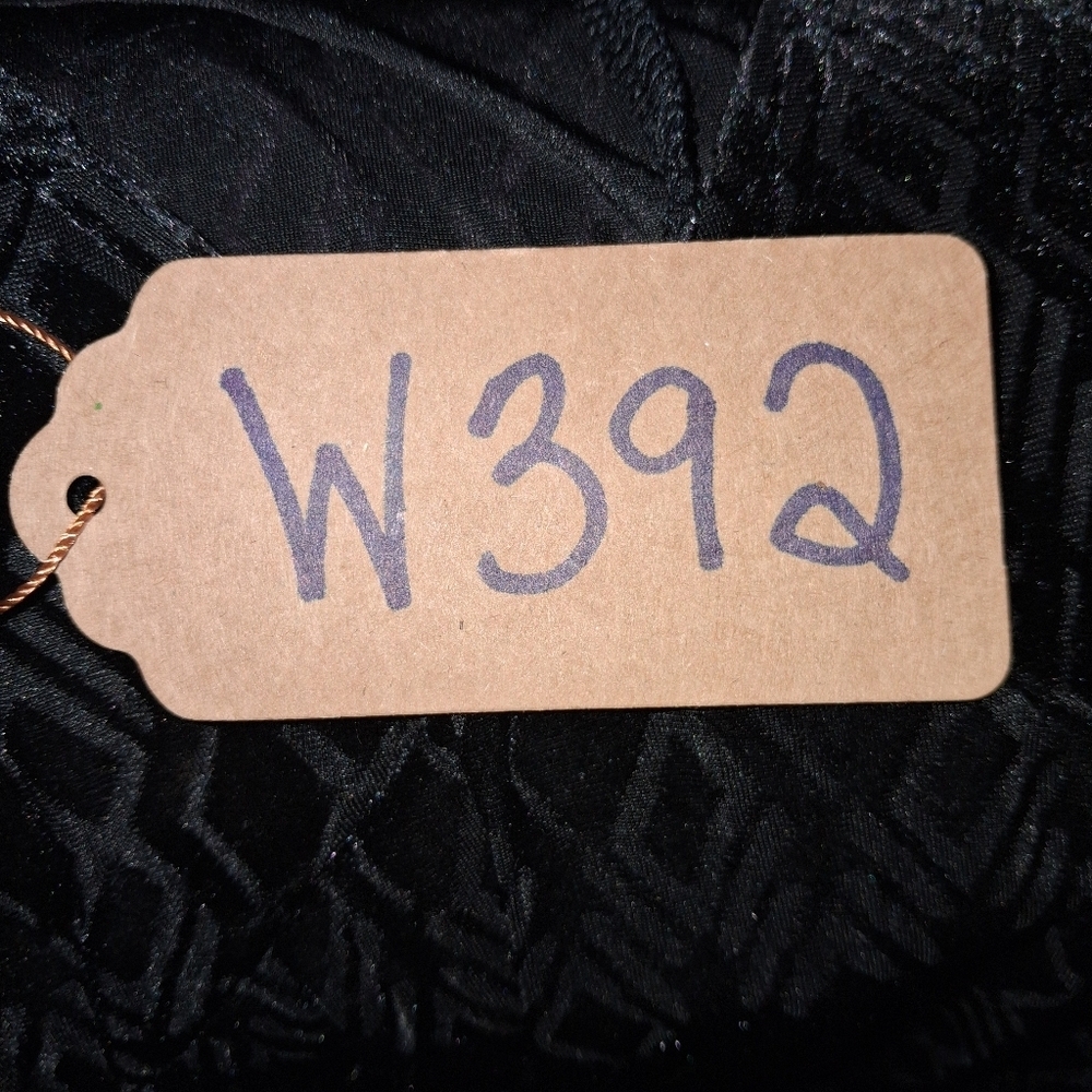Anna Grace Semi-Sheer Black Velvet Long Sleeve Geometric Dress In A Medium. EUC - Picture 7 of 8